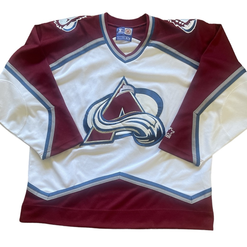 COLORADO AVALANCHE Retro Starter NHL Hockey Jersey Men’s XL